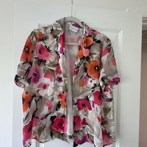 Floral Short Sleeve Blouse